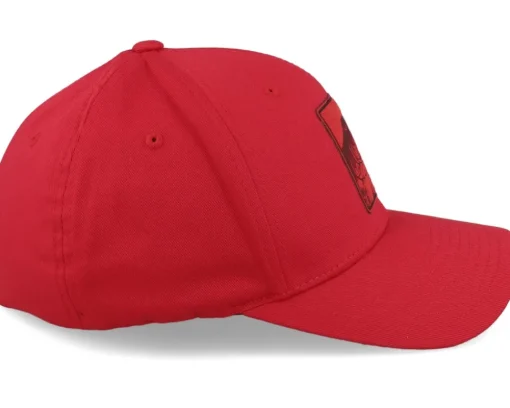 New Skillfish Grisjävel Laser Wooly Combed Red Flexfit -