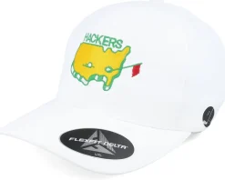 Outlet Pins & Stripes Hackers Golf Logo White Delta Flexfit -