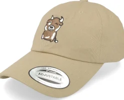 Dad Cap-Abducted Happy Cow Khaki Dad Cap -