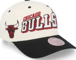 Adjustable-Mitchell & Ness Hatstore Exclusive x Chicago Bulls Netlogo Cream/Black Adjustable -