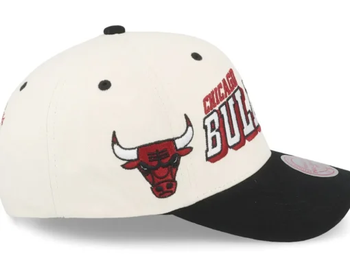 Adjustable-Mitchell & Ness Hatstore Exclusive x Chicago Bulls Netlogo Cream/Black Adjustable -