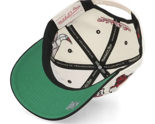 Adjustable-Mitchell & Ness Hatstore Exclusive x Chicago Bulls Netlogo Cream/Black Adjustable -