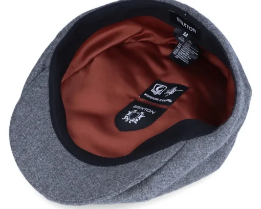 Fashion Brixton Hatstore Exclusive x Kaliffa Brood Heather Grey Snap Cap -