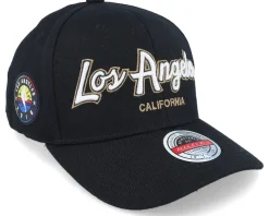 Adjustable-Mitchell & Ness Hatstore Exclusive x Los Angeles Script & Patches Black Adjustable -