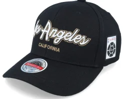 Adjustable-Mitchell & Ness Hatstore Exclusive x Los Angeles Script & Patches Black Adjustable -