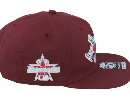 Snapback-47 Brand Hatstore Exclusive x Los Angeles Angels Asg Dark Maroon Snapback - Red