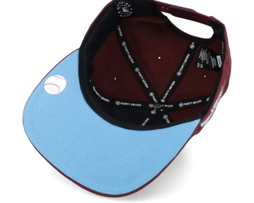 Snapback-47 Brand Hatstore Exclusive x Los Angeles Angels Asg Dark Maroon Snapback - Red