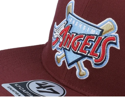 Snapback-47 Brand Hatstore Exclusive x Los Angeles Angels Asg Dark Maroon Snapback - Red