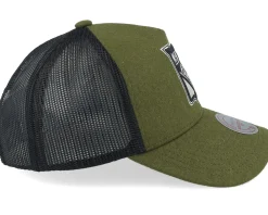 Trucker-Mitchell & Ness Hatstore Exclusive x New York Rangers Winterized True Forest/Black Trucker - Green