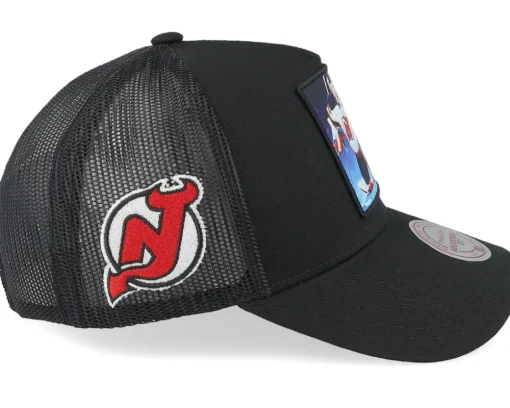 Trucker-Mitchell & Ness Hatstore Exclusive x New Jersey Devils Legendary A-Frame Trucker - Black