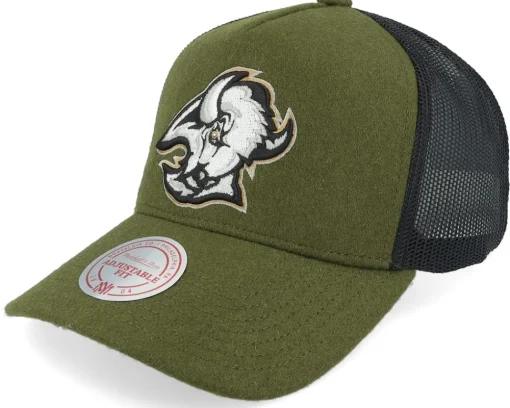 Trucker-Mitchell & Ness Hatstore Exclusive x New York Rangers Winterized True Forest/Black Trucker - Green