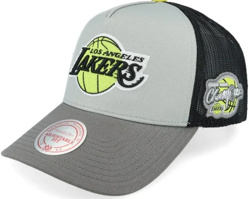 Trucker-Mitchell & Ness Hatstore Exclusive x New York Knicks Iron /Black Trucker - Grey