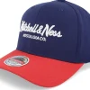 Adjustable-Mitchell & Ness Hatstore Exclusive x Pinscript Baseball Navy/Red -