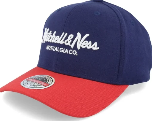 Adjustable-Mitchell & Ness Hatstore Exclusive x Pinscript Baseball Navy/Red -