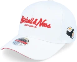 Adjustable-Mitchell & Ness Hatstore Exclusive x Pinscript Sushi White Adjustable -