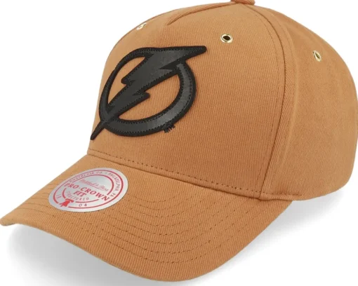 Adjustable-Mitchell & Ness Hatstore Exclusive x Tampa Bay Lightning Trek NHL Adjustable - Brown