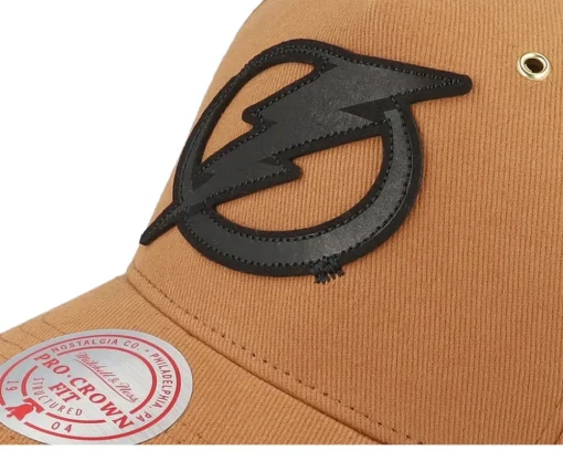 Adjustable-Mitchell & Ness Hatstore Exclusive x Tampa Bay Lightning Trek NHL Adjustable - Brown
