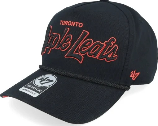 Best 47 Brand Hatstore Exclusive x Toronto Maple Leafs Crosstown Script T Black Adjustable -