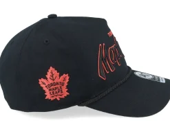 Best 47 Brand Hatstore Exclusive x Toronto Maple Leafs Crosstown Script T Black Adjustable -