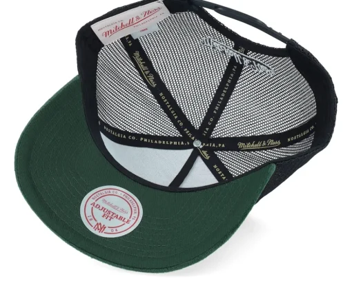 Trucker | Velvet Caps-Mitchell & Ness Hatstore Exclusive x Velvet Pinscript Trucker - Green