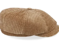 Best Stetson Hatteras Corduroy Jersey Beige Flat Cap -