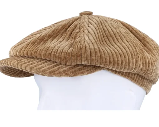 Best Stetson Hatteras Corduroy Jersey Beige Flat Cap -