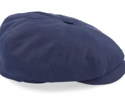 Flat Caps-Stetson Hatteras Cotton Navy Flat Cap -