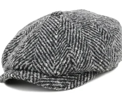 Flat Caps-Stetson Hatteras Herringbone WV Flat Cap -