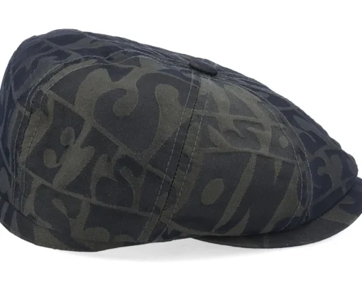 Hot Stetson Hatteras Outdoor Olive/Black Flat Cap -