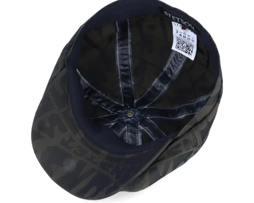 Hot Stetson Hatteras Outdoor Olive/Black Flat Cap -