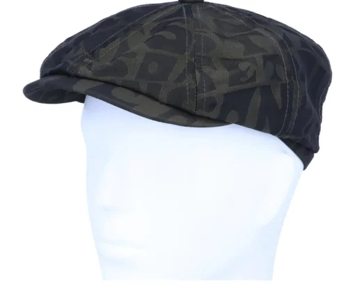 Hot Stetson Hatteras Outdoor Olive/Black Flat Cap -