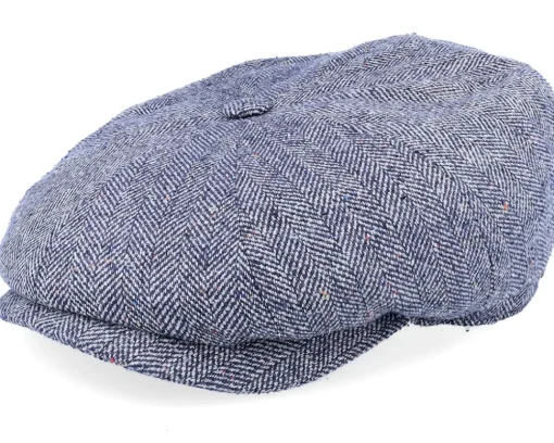 Best Stetson Hatteras Silk Navy Flat Cap -