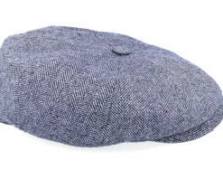 Best Stetson Hatteras Silk Navy Flat Cap -