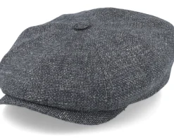 Sale Stetson Hatteras Virgin Wool/Linen Grey Flat Cap -