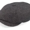Hot Stetson Hatteras Wool Black/Brown Flatcap -