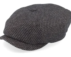 Hot Stetson Hatteras Wool Black/Brown Flatcap -