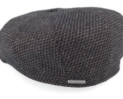Hot Stetson Hatteras Wool Black/Brown Flatcap -