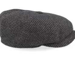 Hot Stetson Hatteras Wool Black/Brown Flatcap -