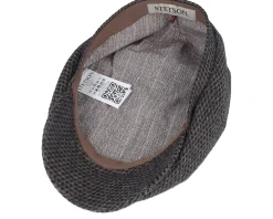 Hot Stetson Hatteras Wool Black/Brown Flatcap -
