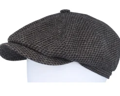 Hot Stetson Hatteras Wool Black/Brown Flatcap -