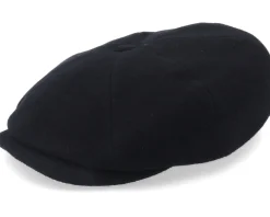 Best Stetson Hatteras Wool/Cashmere Black Flat Cap -