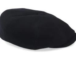 Best Stetson Hatteras Wool/Cashmere Black Flat Cap -