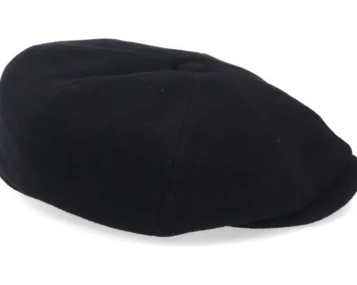 Best Stetson Hatteras Wool/Cashmere Black Flat Cap -