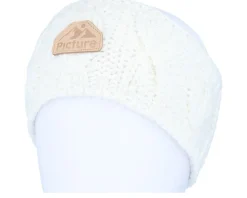 Knitted Beanies-Picture Haven C White Headband -