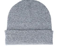 Cuff Beanies-Beechfield Heather Cuff Blank Beanie - Grey