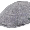 Flat Caps-City Sport Heather Grey Flat Cap -