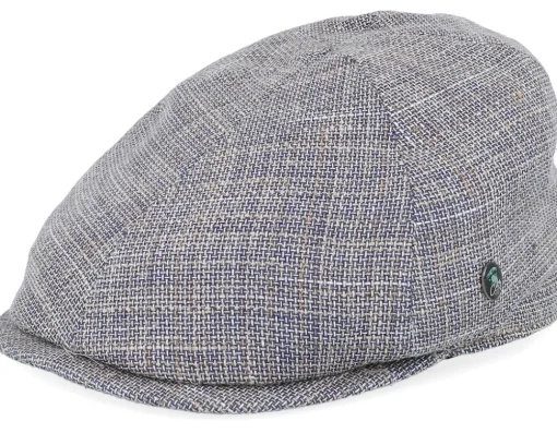 Flat Caps-City Sport Heather Grey Flat Cap -