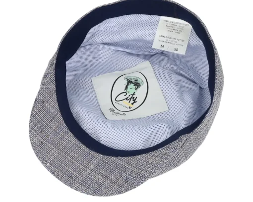 Flat Caps-City Sport Heather Grey Flat Cap -