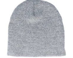 Traditional Beanies-Beechfield Heather Traditional Blank Beanie - Grey