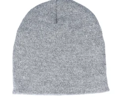 New Beechfield Heather Traditional Blank Beanie - Grey